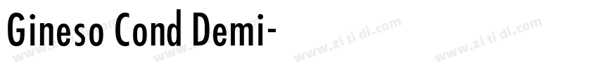 Gineso Cond Demi字体转换